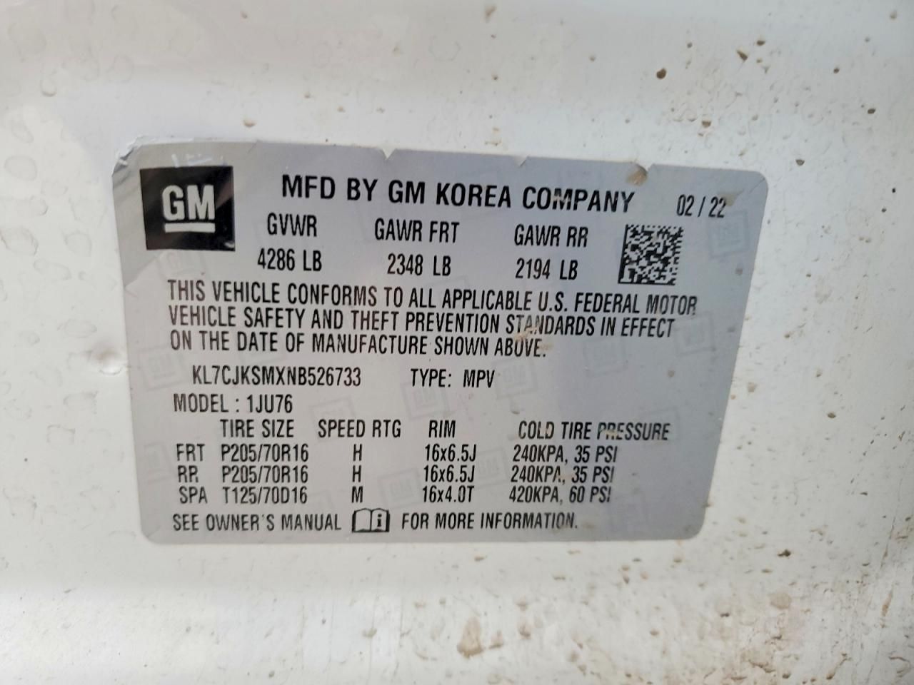 2022 Chevrolet Trax ls