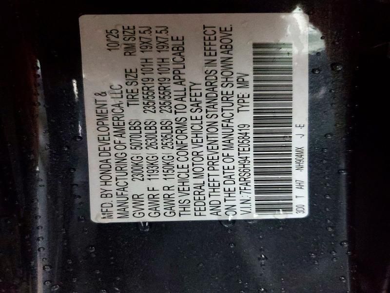 2026 Honda Cr-v Sport Touring