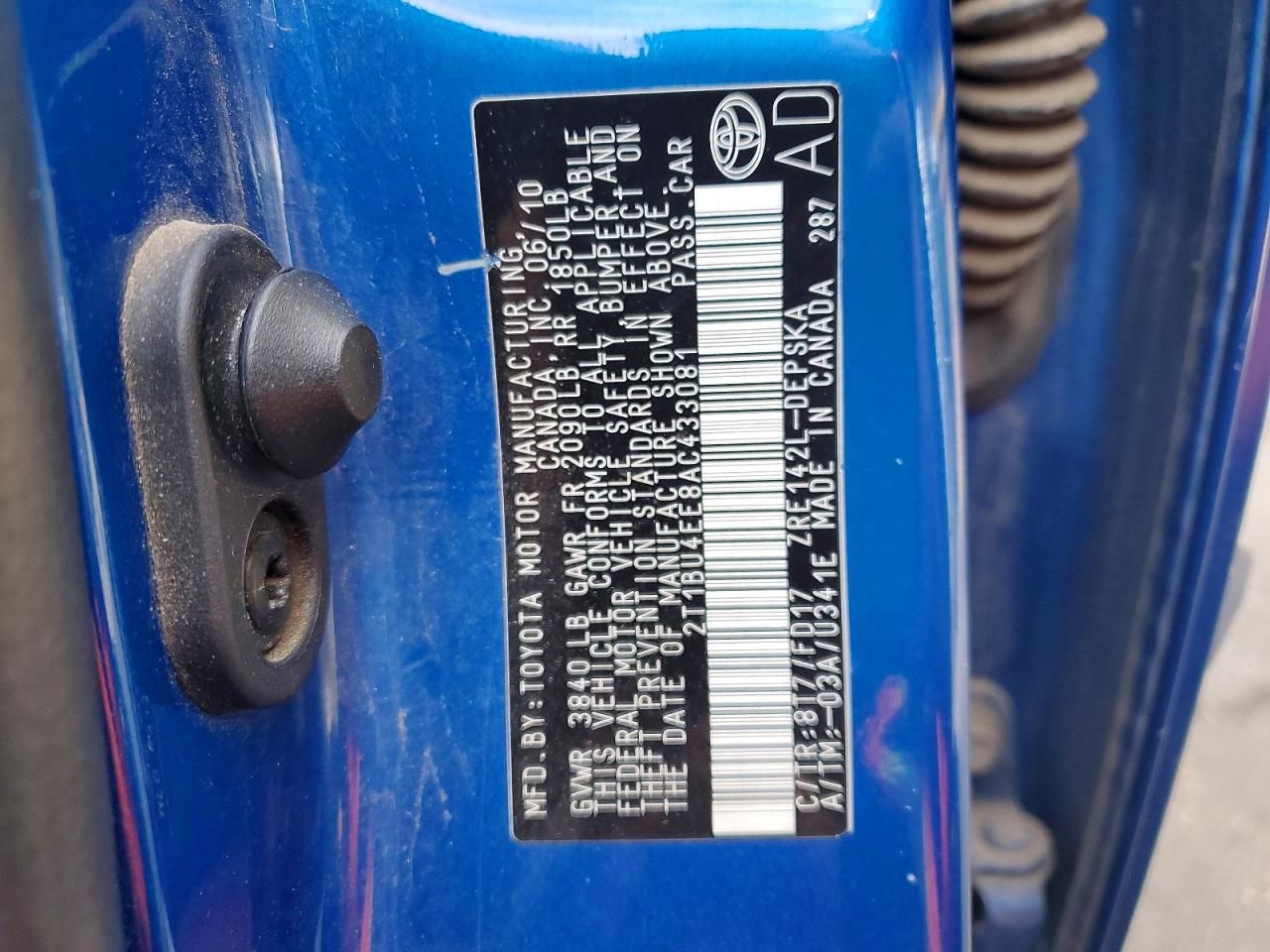 2010 Toyota Corolla Base