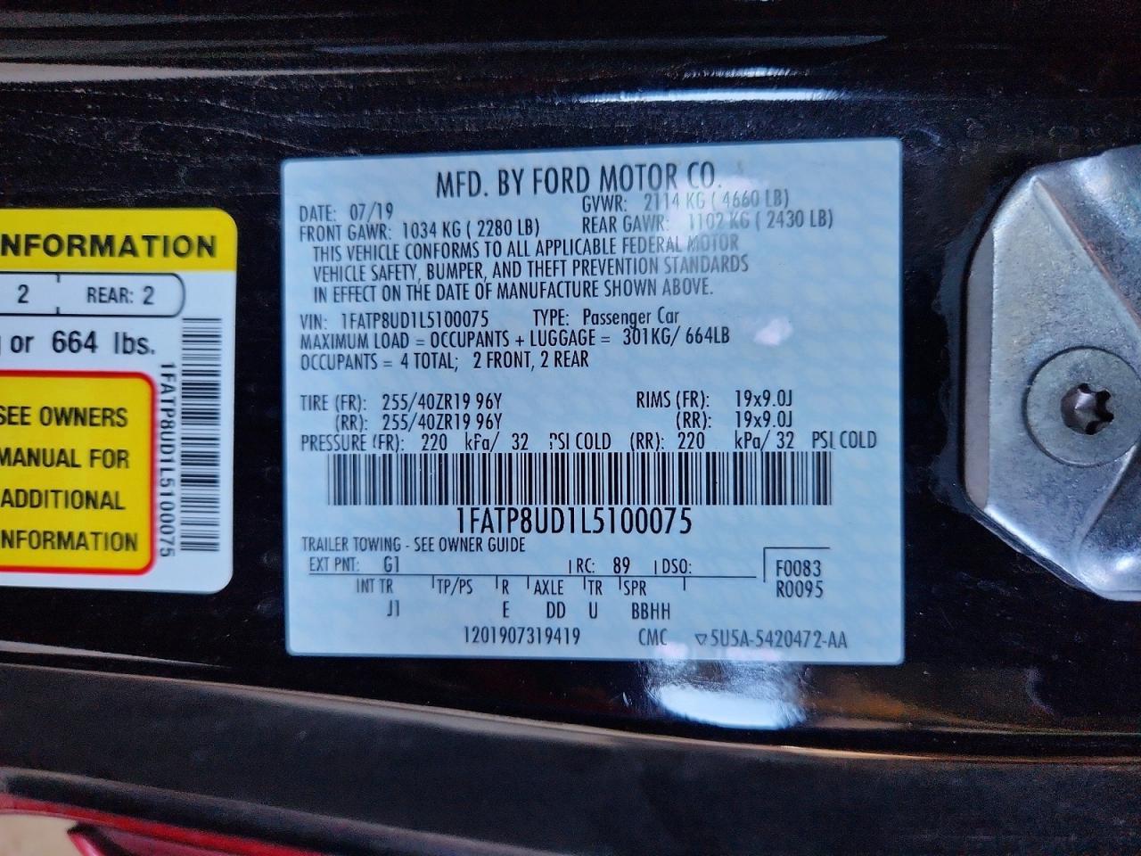 2020 Ford Mustang