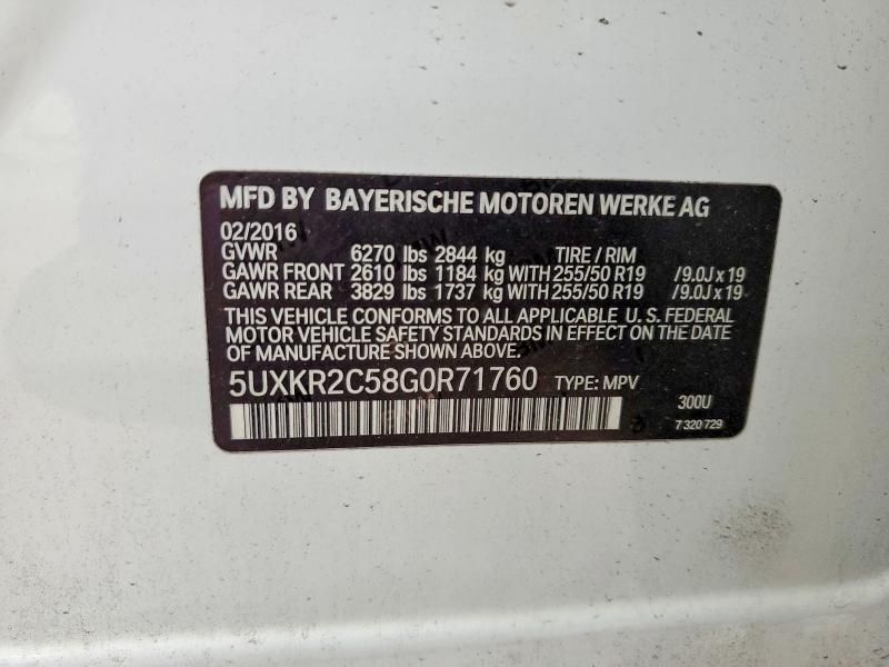 2016 BMW X5 Sdrive35i