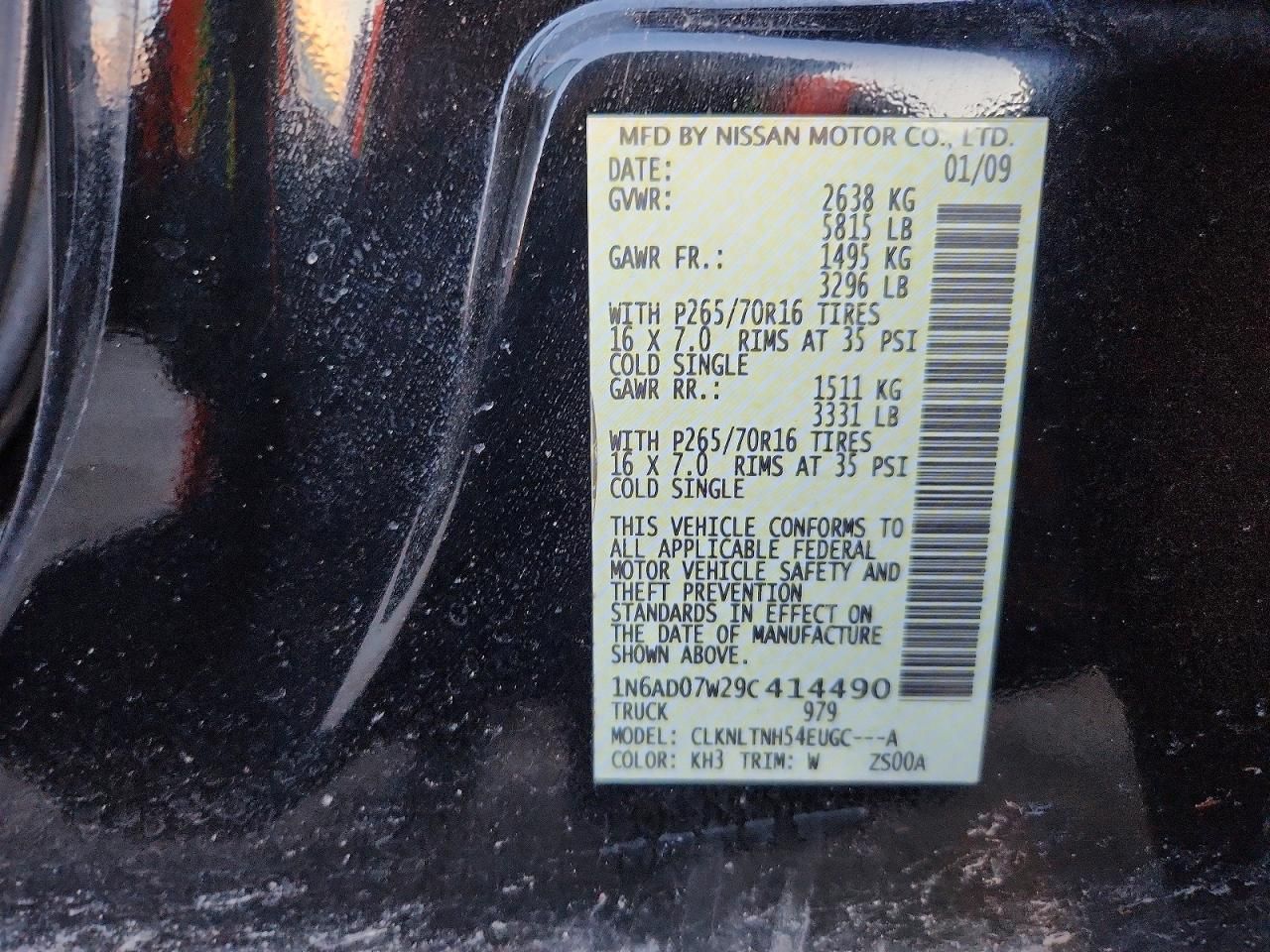 2009 Nissan Frontier Crew cab se