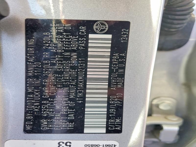 2021 Toyota Camry xse