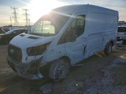 Salvage trucks for sale at Elgin, IL auction: 2023 Ford Transit T-250
