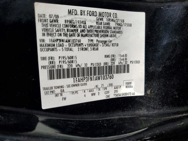 2010 Ford Focus se