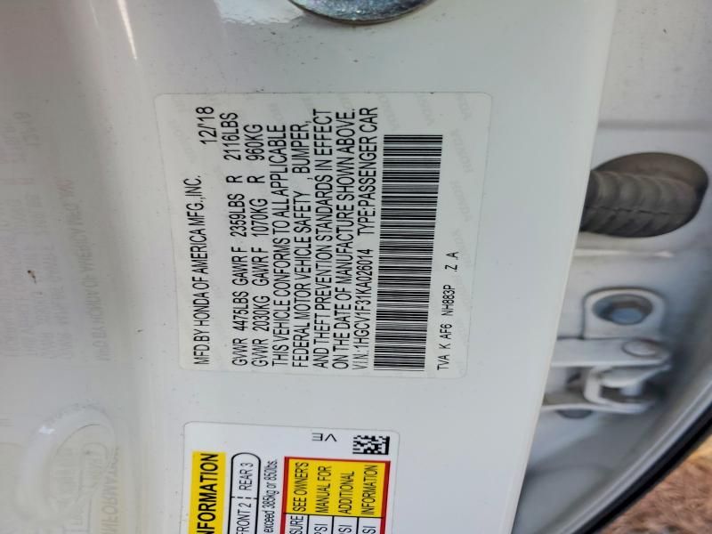 2019 Honda Accord Sport