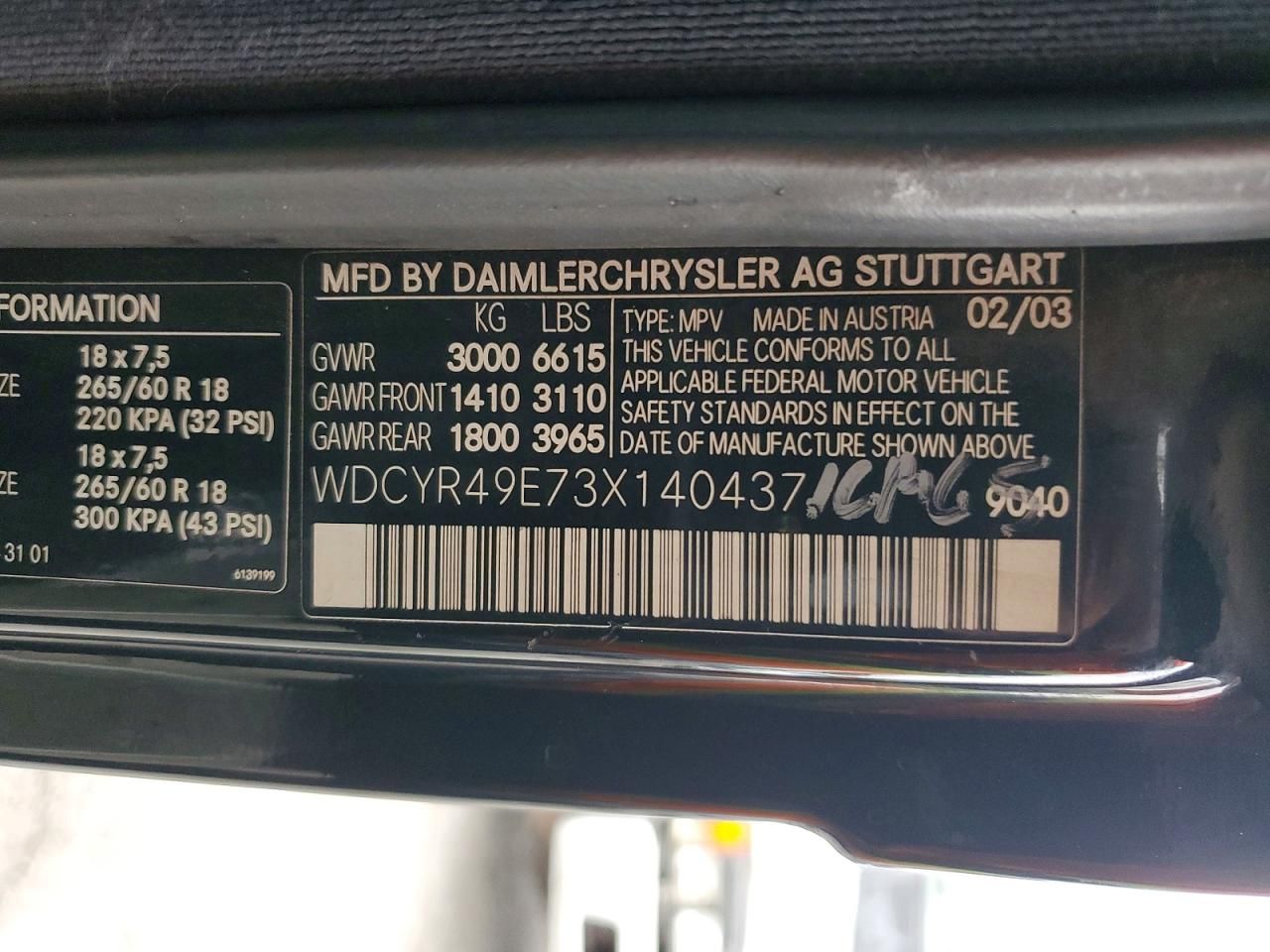 2003 Mercedes-Benz G 500