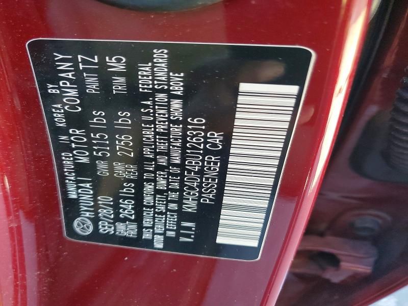 2011 Hyundai Genesis 4.6l