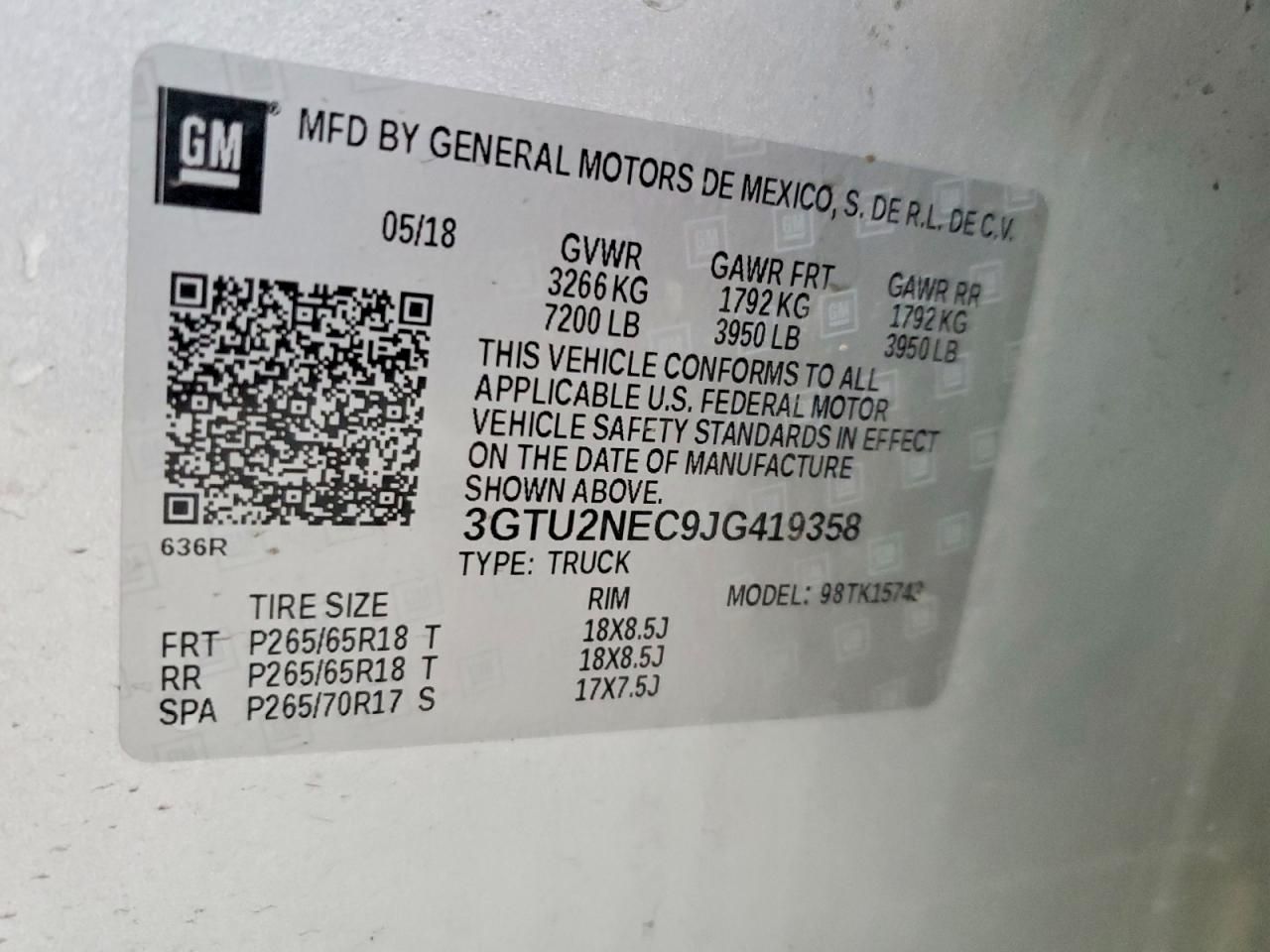 2018 GMC Sierra K1500 slt