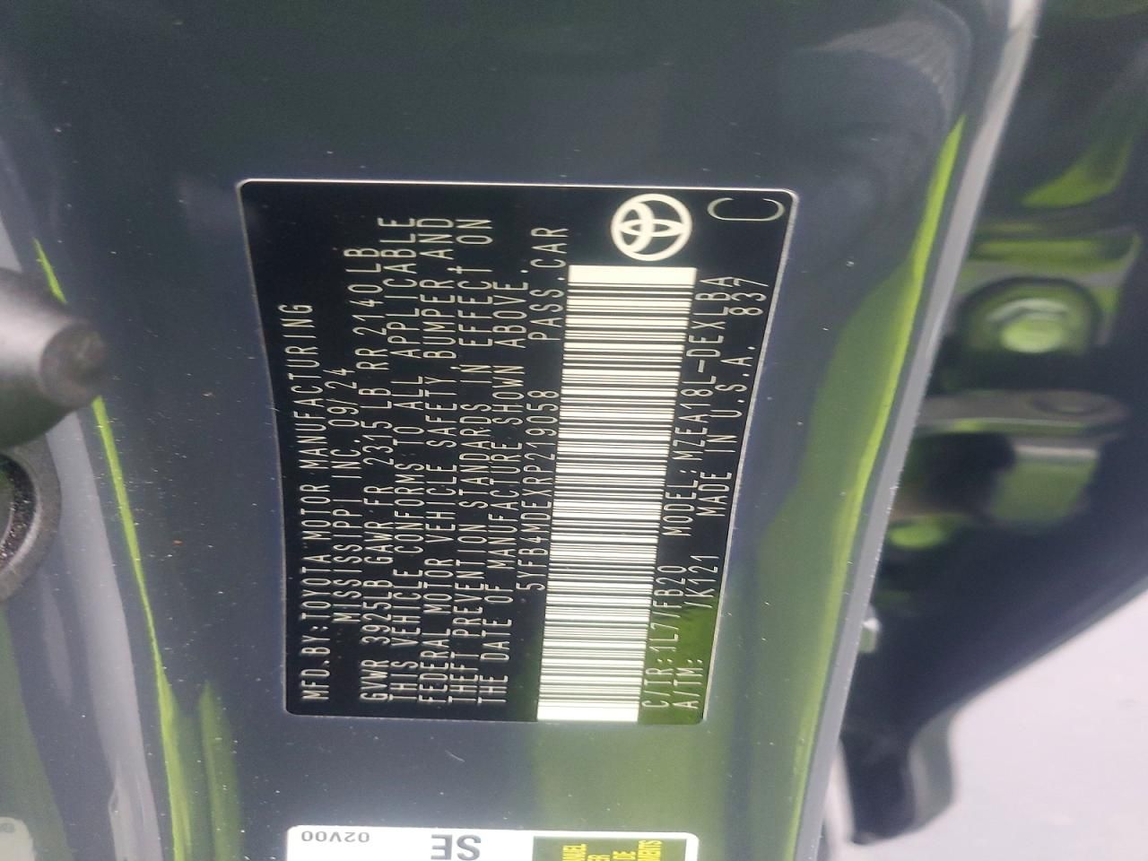 2024 Toyota Corolla le