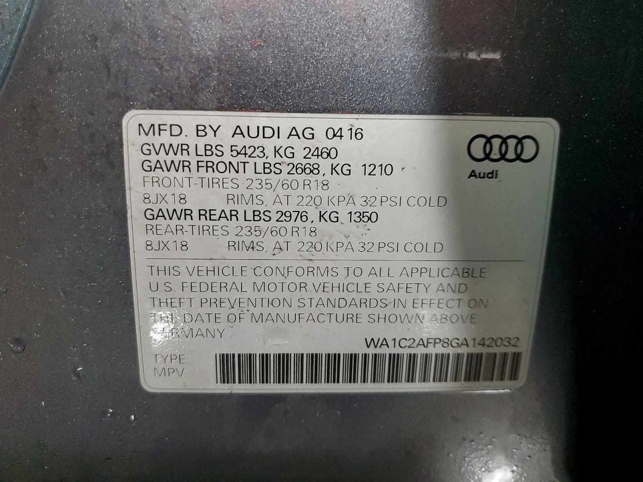 2016 Audi Q5 Premium