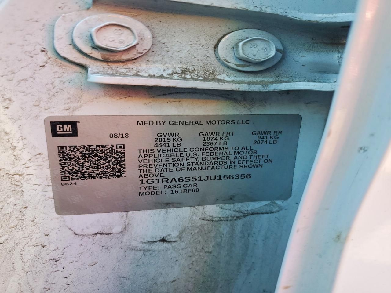 2018 Chevrolet Volt lt