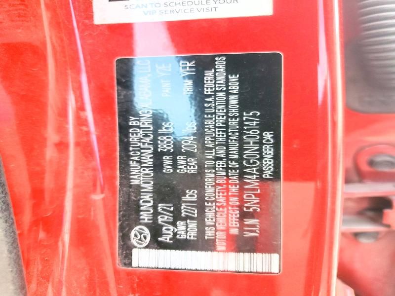 2022 Hyundai Elantra sel