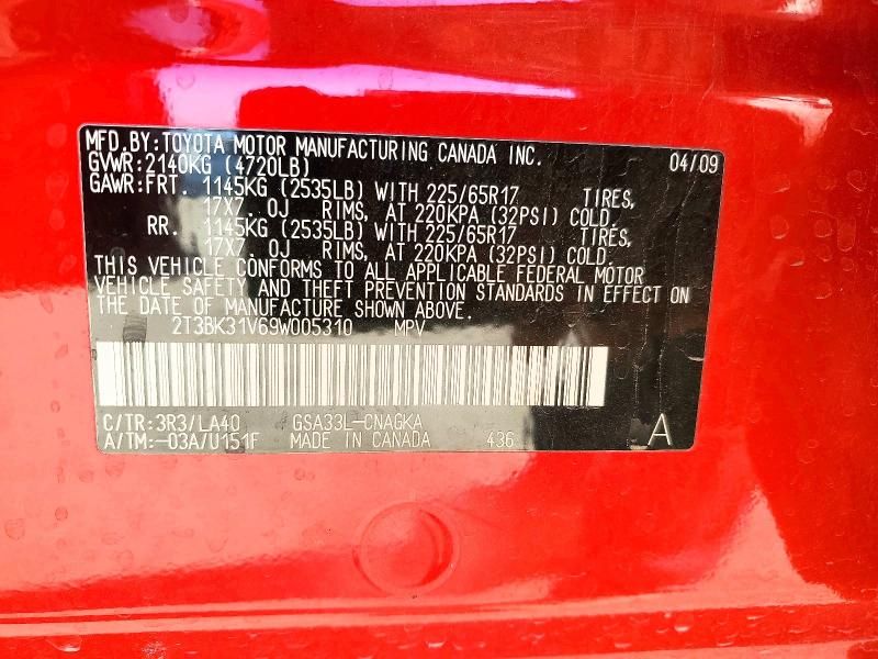 2009 Toyota Rav4 Limited