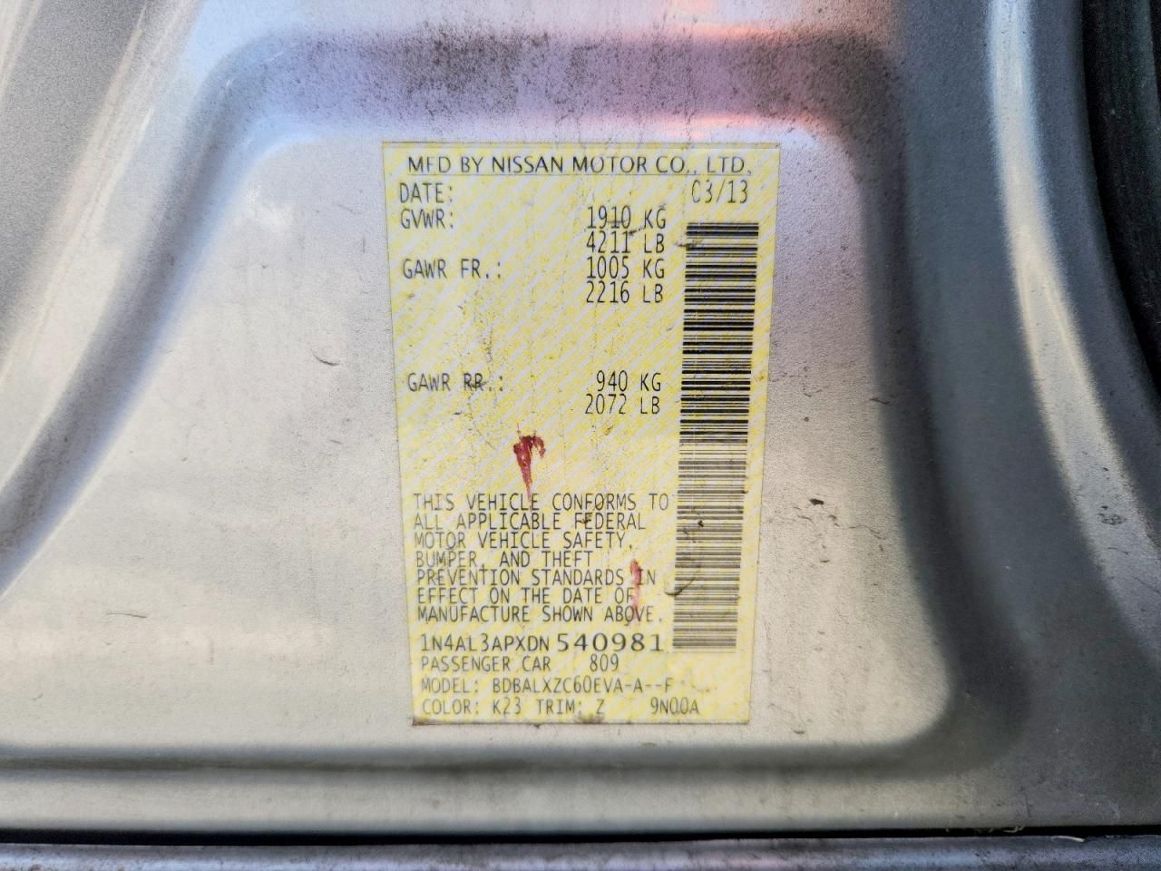 2013 Nissan Altima 2.5