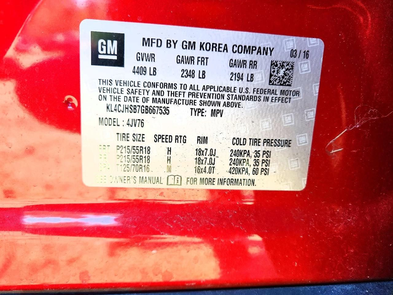 2016 Buick Encore Premium