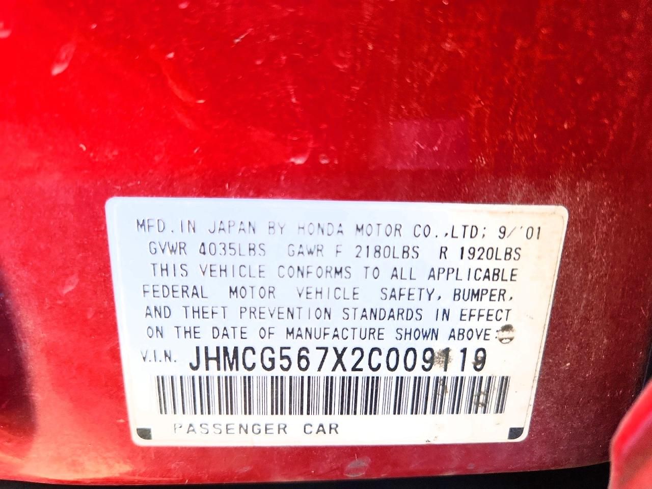 2002 Honda Accord se