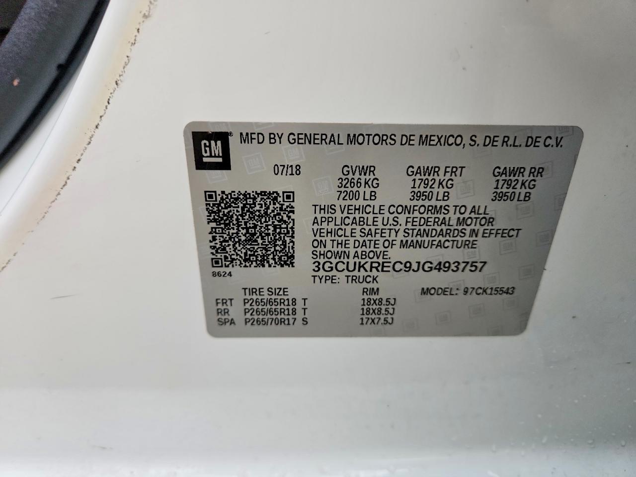 2018 Chevrolet Silverado K1500 LT