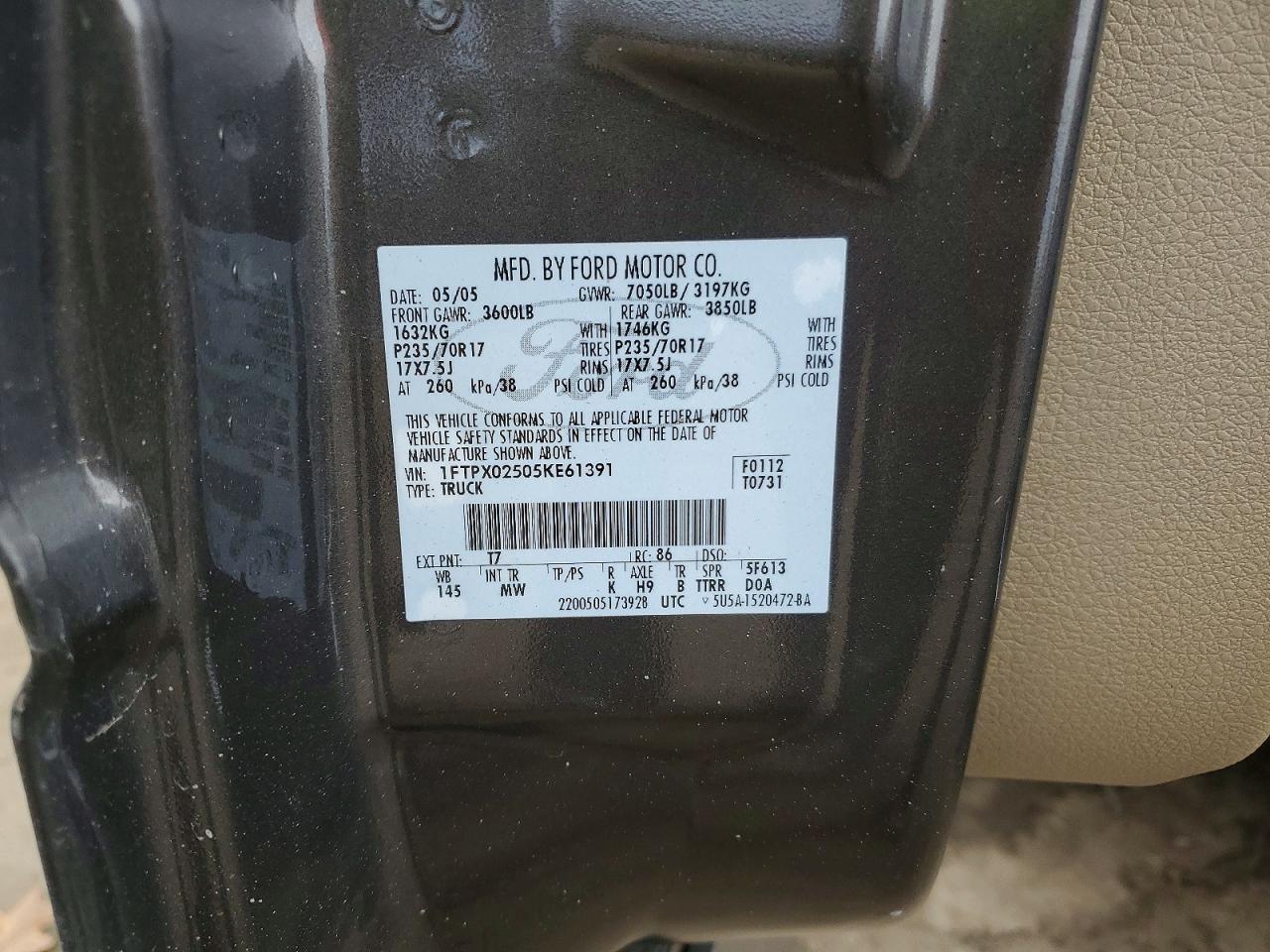 2005 Ford F150