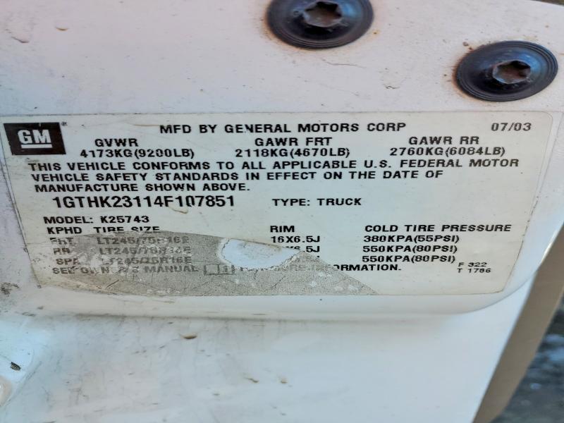 2004 GMC Sierra K2500 Heavy Duty