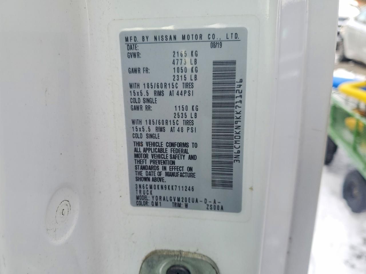 2019 Nissan NV200 Delivery Van