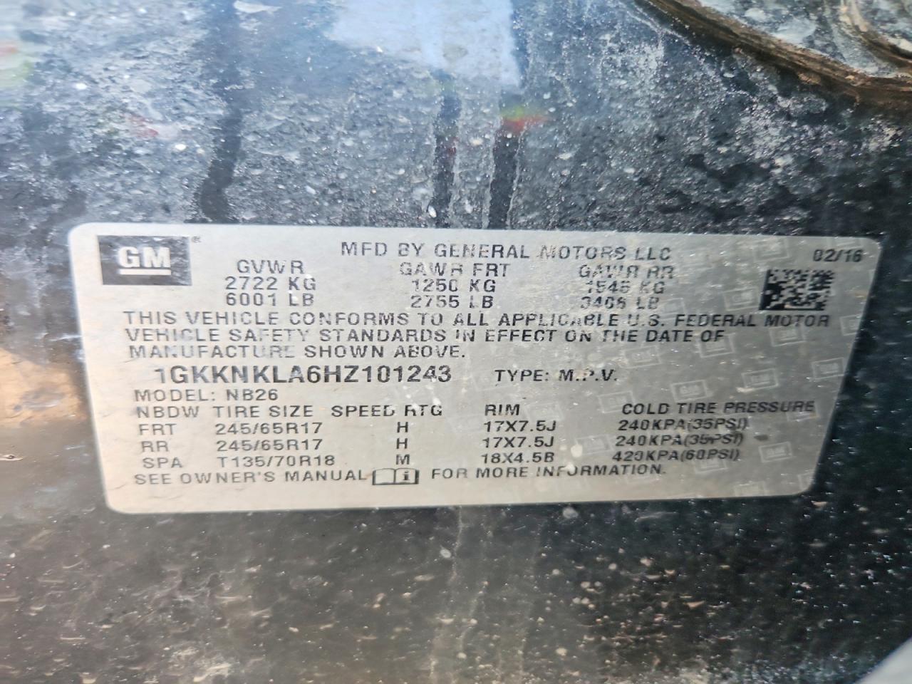 2017 GMC Acadia sle