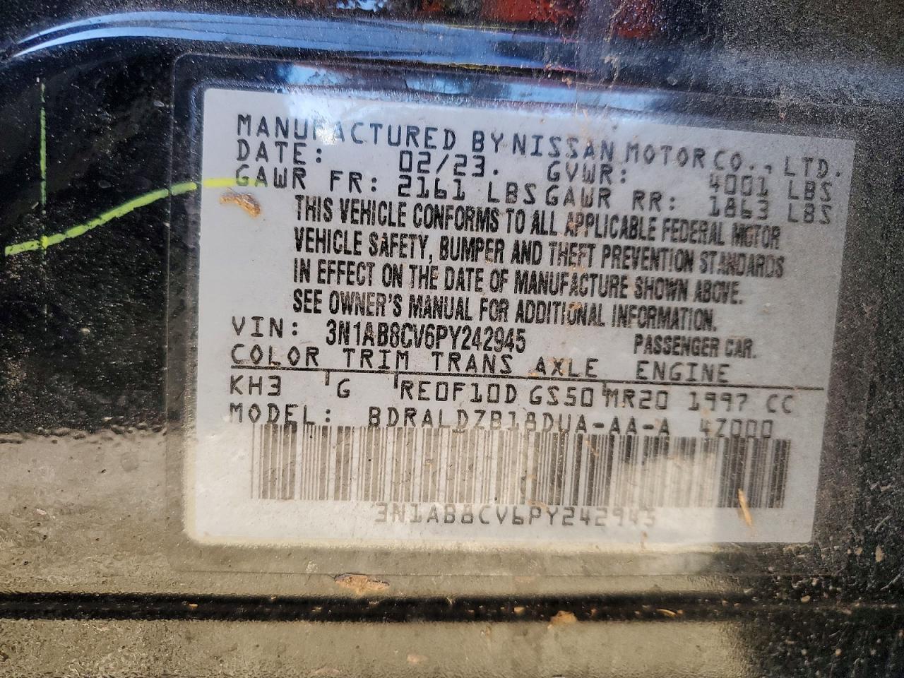 2023 Nissan Sentra sv
