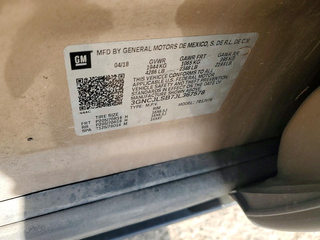 2018 Chevrolet Trax 1LT
