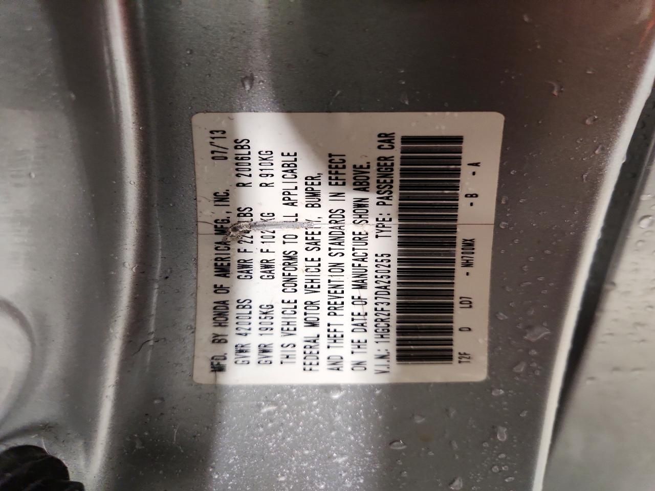 2013 Honda Accord lx