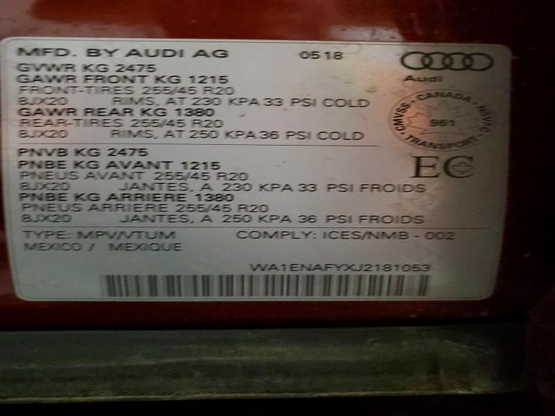 2018 Audi Q5 Progressiv S-line