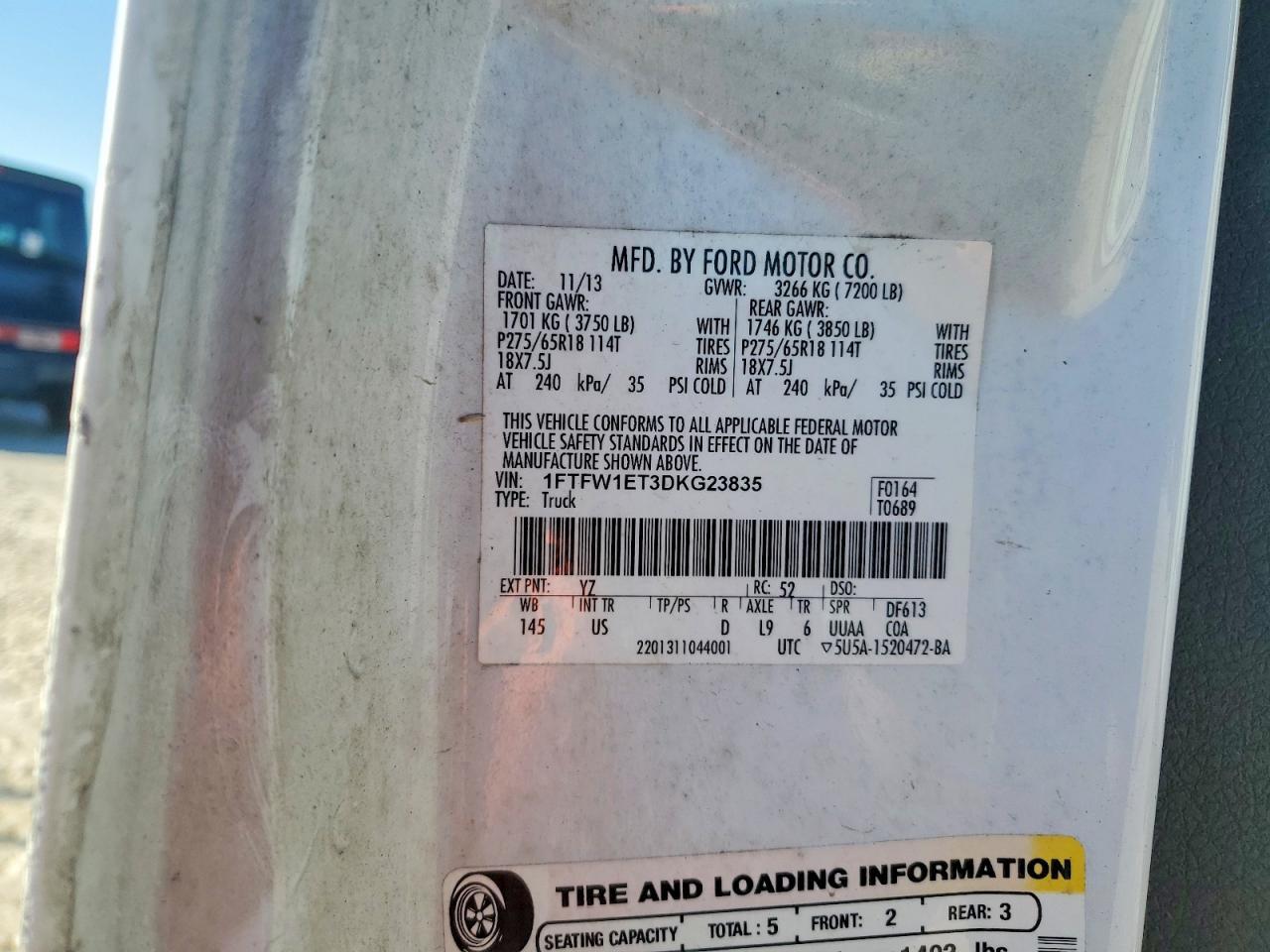 2013 Ford F150 Supercrew