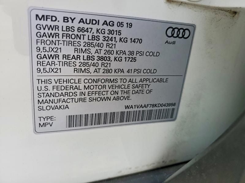 2019 Audi Q7 Prestige