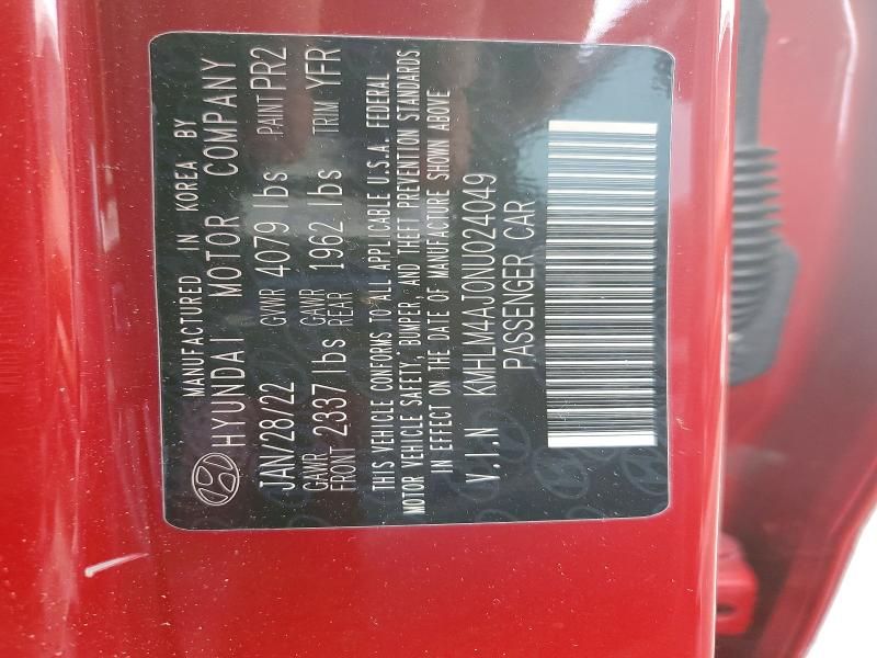 2022 Hyundai Elantra Blue