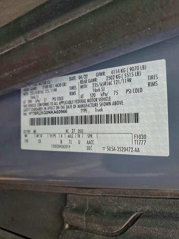 2022 Ford Transit T-250 Delivery Van