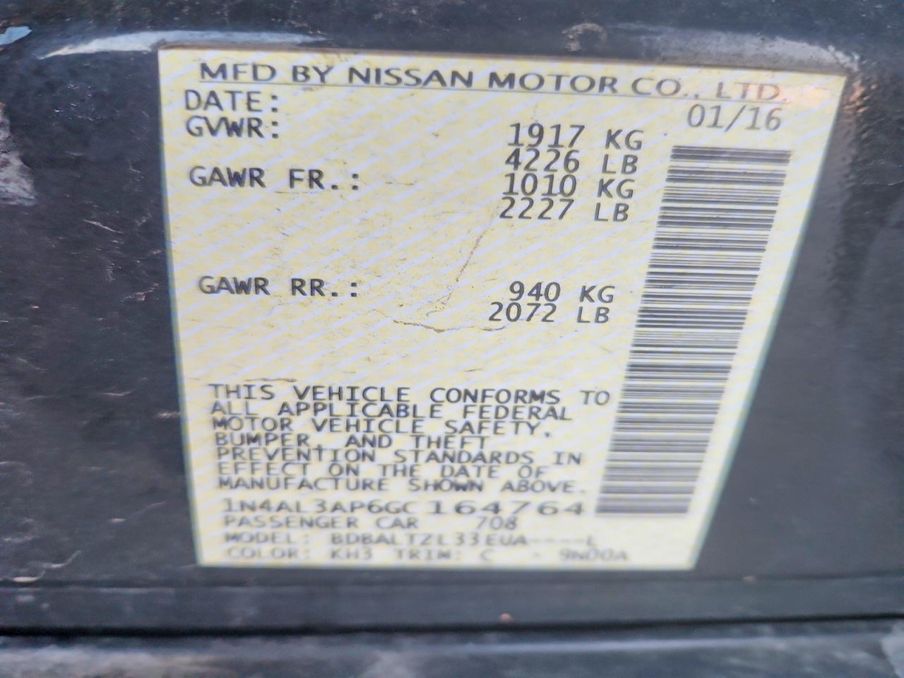 2016 Nissan Altima 2.5