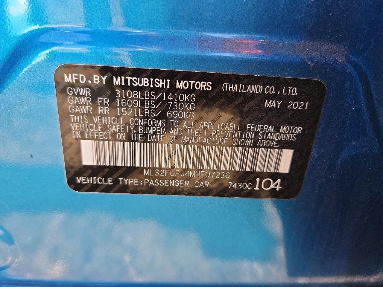 2021 Mitsubishi Mirage G4 es