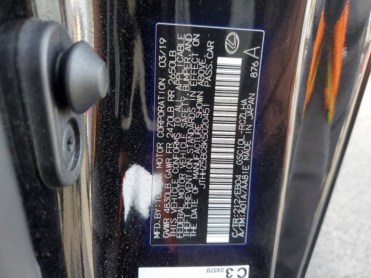 2019 Lexus Rc 350 f Sport