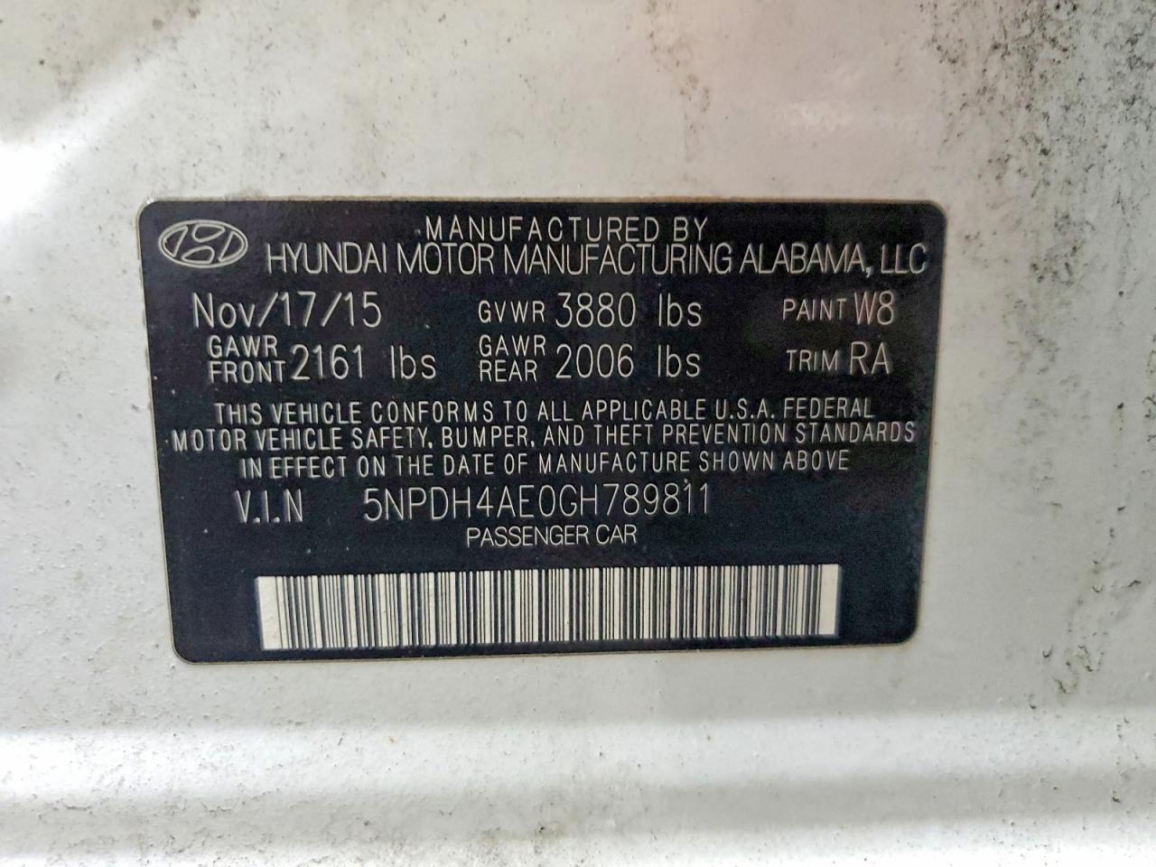 2016 Hyundai Elantra se