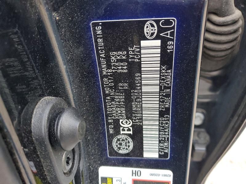 2018 Toyota Corolla l