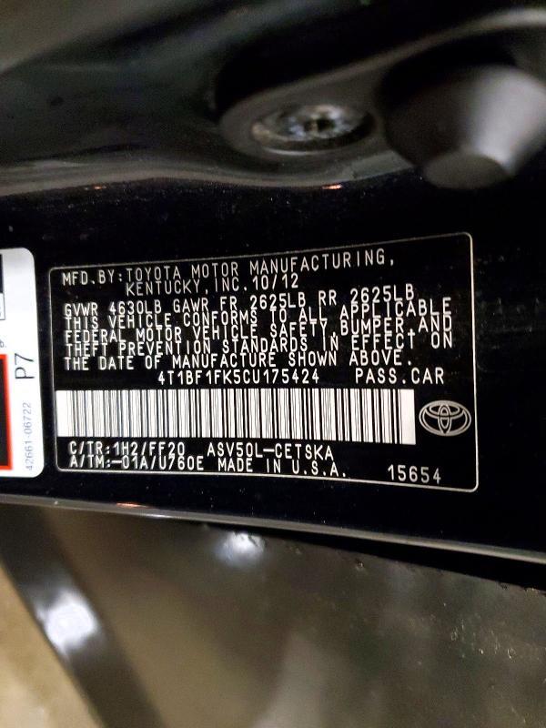 2012 Toyota Camry Base
