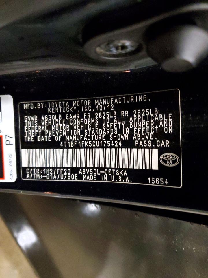 2012 Toyota Camry Base
