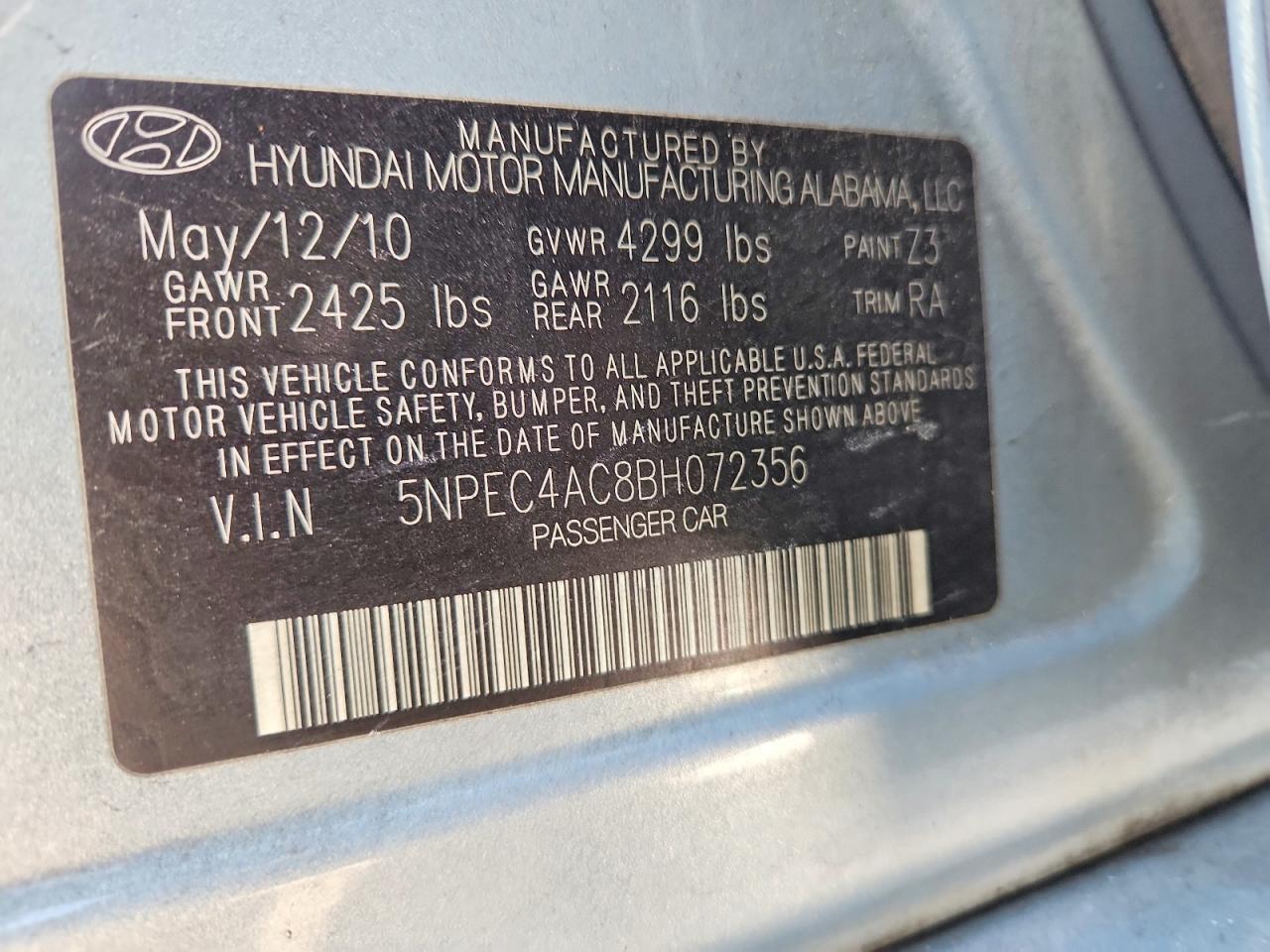 2011 Hyundai Sonata se