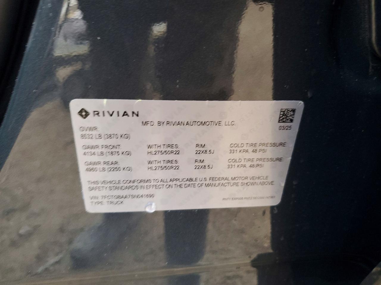 2025 Rivian R1T Adventure