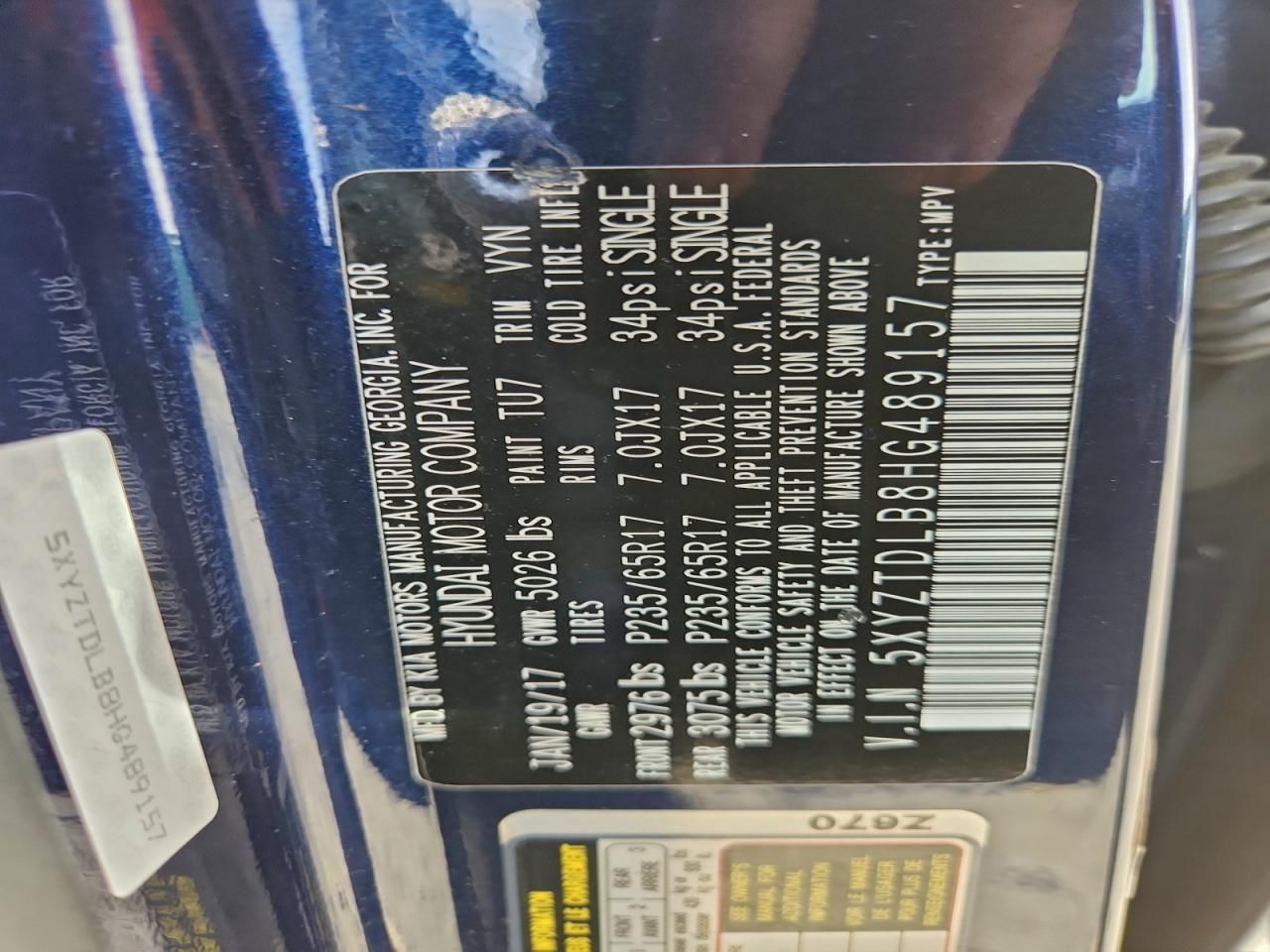 2017 Hyundai Santa fe Sport