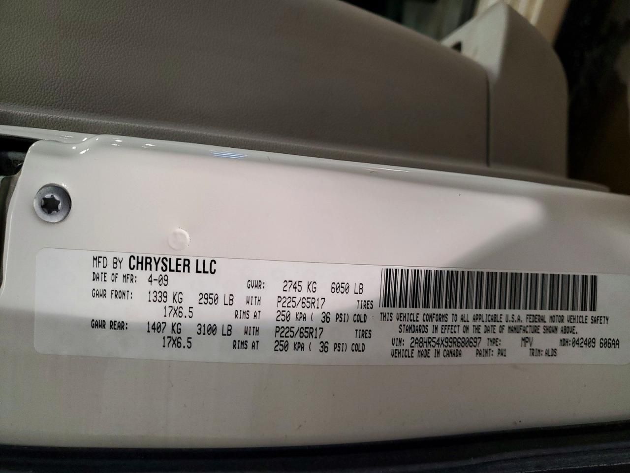 2009 Chrysler Town & Country Touring