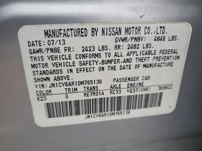 2013 Infiniti G37 Sedan x