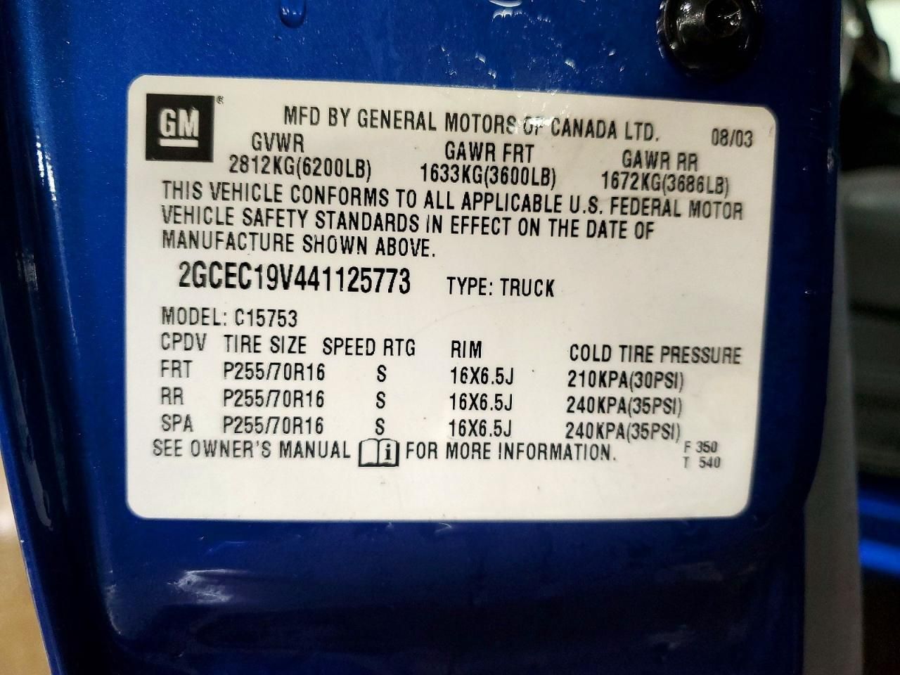 2004 Chevrolet Silverado C1500