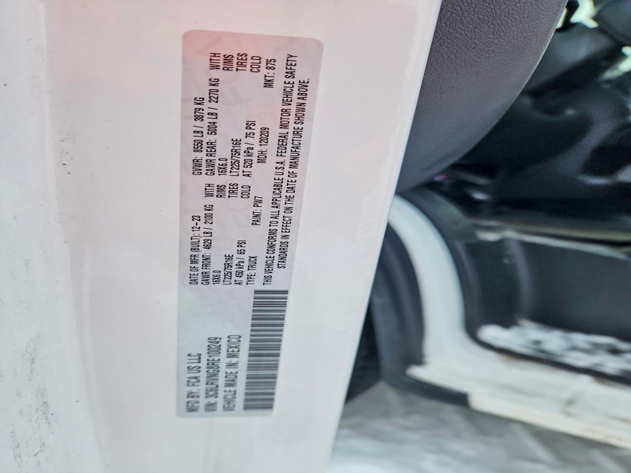 2024 Dodge RAM Promaster 1500 Utility / Service Van