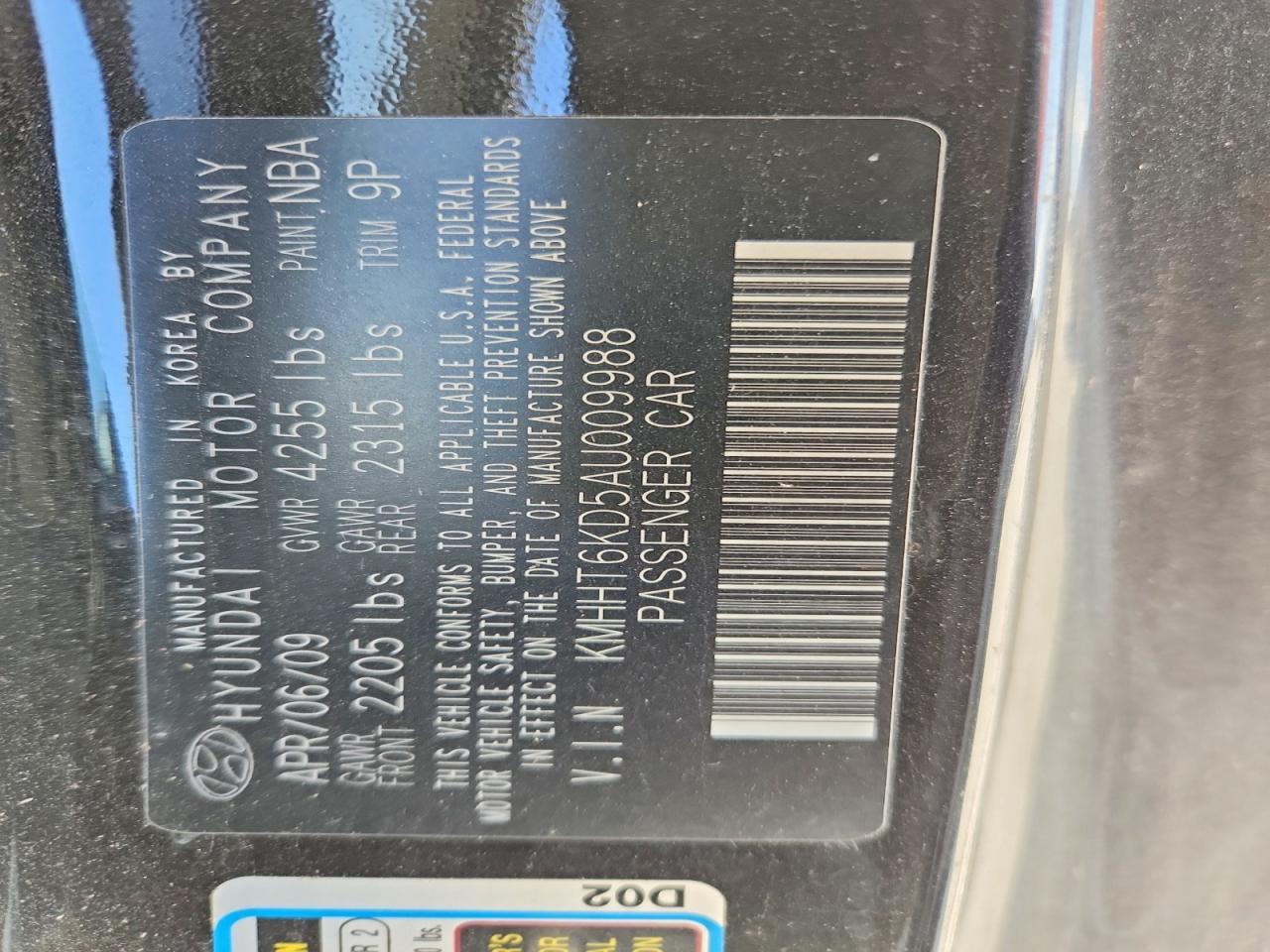 2010 Hyundai Genesis Coupe 2.0t
