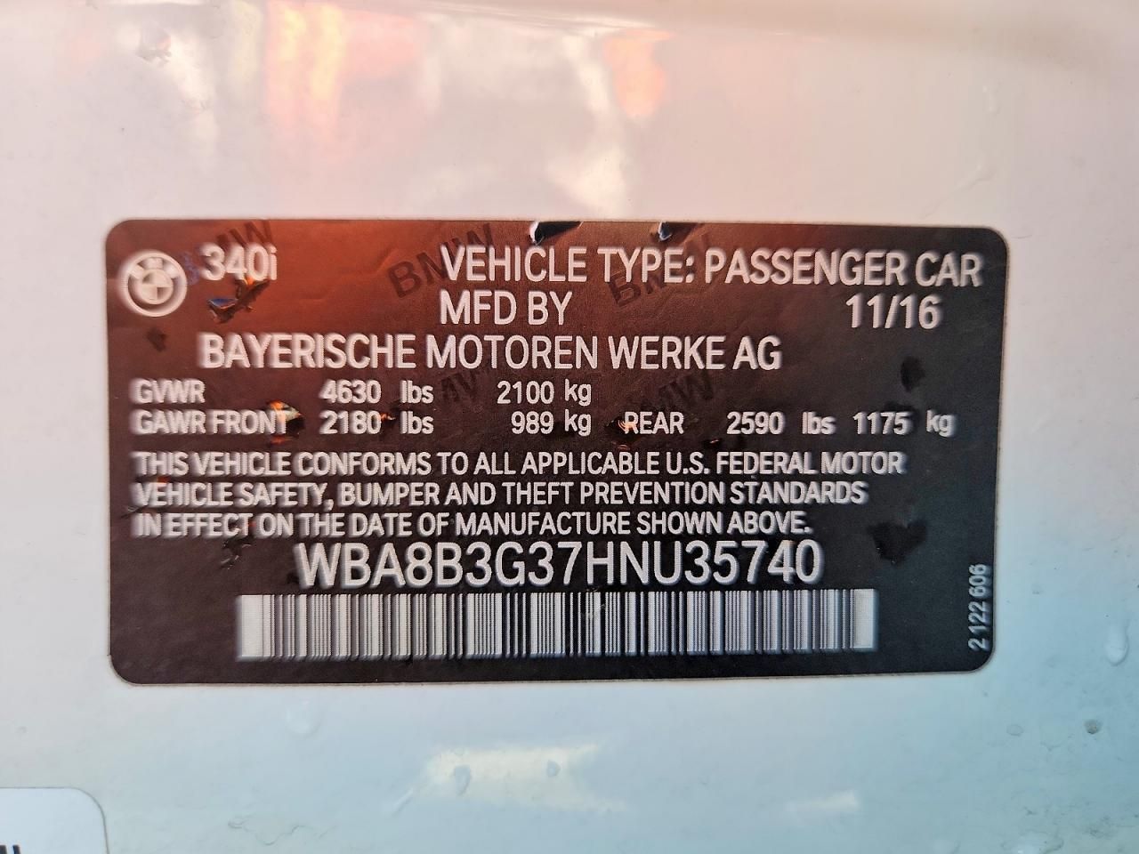 2017 BMW 340 i